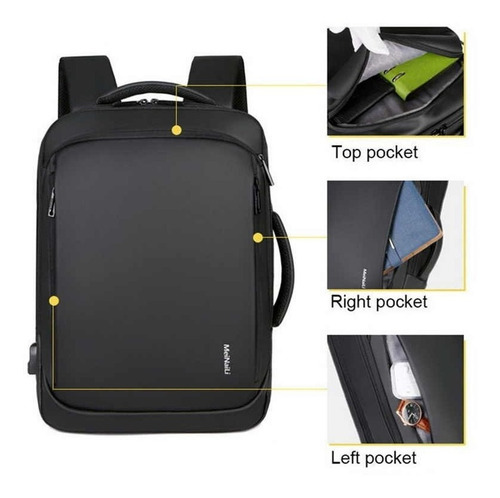 Mochila Maleta Seguridad Antirrobo Impermeable Mcl158