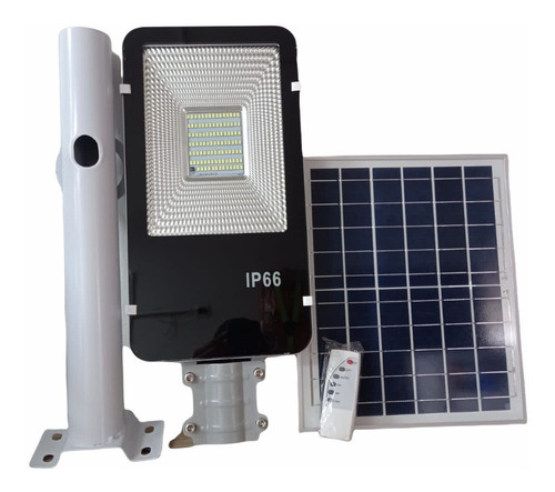 Lampara Led Solar 50w Alumbrado Público Control Y Soporte.