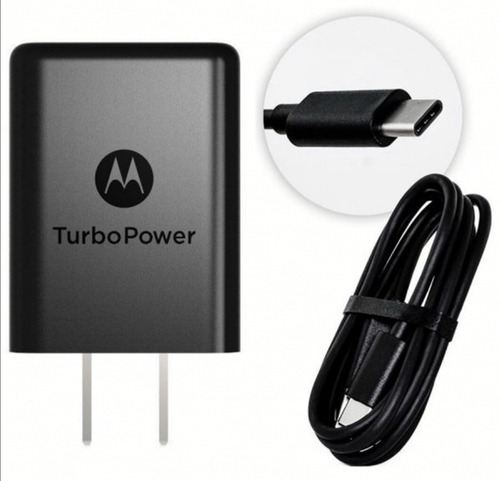 Cargador Turbo Power 3a Moto One Action Vision G7 G7+ Usb C