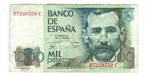 España - Billete 1000 Pesetas 1979 - P7220559 C