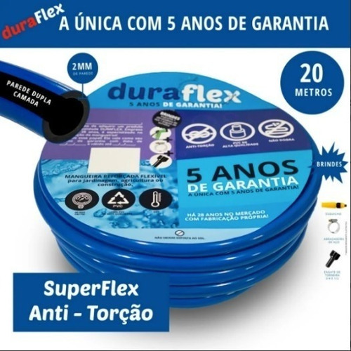 Mangueira De Jardim Doubleflex Silicionada Duraflex 20mts