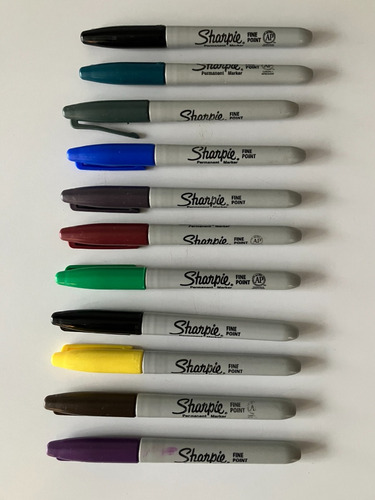 Marcadores Sharpie Punta Fina Permanente 11 Colores Set