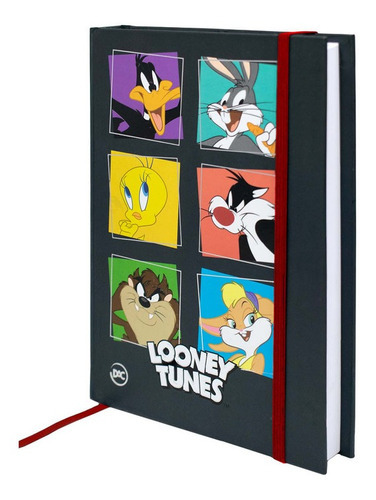  DAC Looney Tunes Colegial 336 folhas  listradas unidade x 1 cor estampado