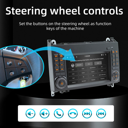 Reproductor Estéreo De Radio De Coche Android De 7 Pulgadas