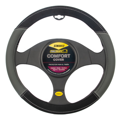 Forro Timón Sport Simoniz Full Equipo Negro-gris