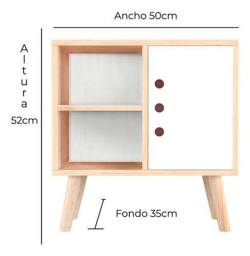 Base Para Cama Individual Plegable Mas Dos Buro Color Negro Jaco