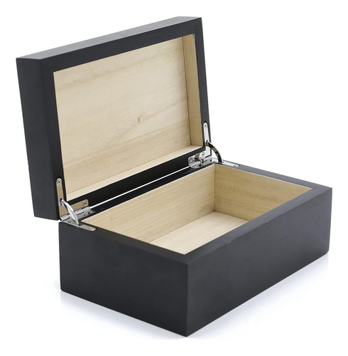 Meizai Caja De Madera Con Tapa Con Bisagras Cajas De Alijo N