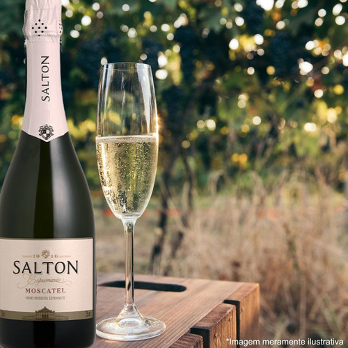 Espumante Brasileiro Branco Salton Moscatel Serra Gaúcha Garrafa 750ml