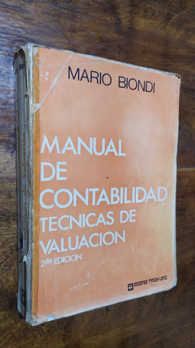 Manual De Contabilidad Tecnicas De Valuacion - Mario Biondi
