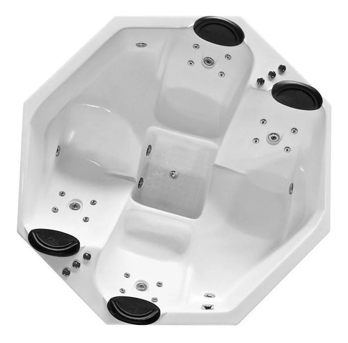 Spa Areal Quadrado 1.84 X 1.84+aquecedor+leds+base+12 Jatos