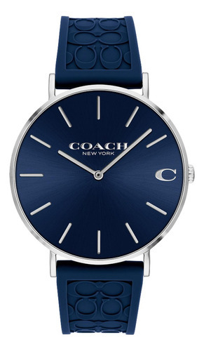 Reloj Coach Charles Azul 14602634 Para Hombre