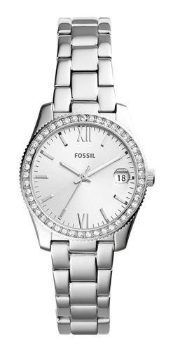 Reloj Dama Fossil Es4317 Color Plata De Acero Inoxidable