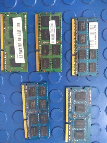 Lote De 5 Memorias Ram Ddr3 De 2 Gb Diferente Buss (Usado)