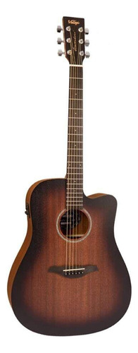 Violão Eletroacústico Vintage Ve440wk Folk Dreadnought +capa