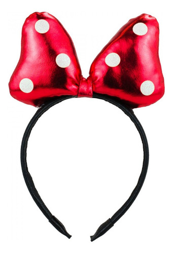 Tiara Laço Vermelho Minnie 24x16cm - Disney
