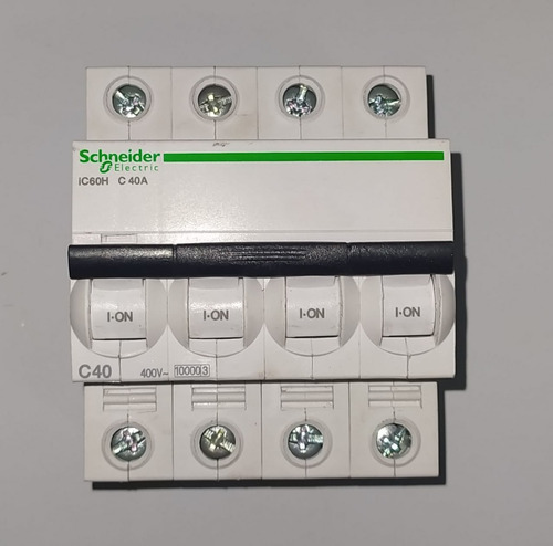 Interruptor Tetrapolar 4p 40a 15ka Ref A9f87440 Schneider