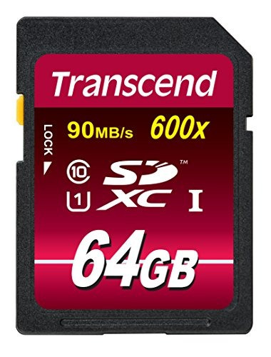Tarjeta De Memoria Flash Transcend 64 Gb Sdxc Clase 10 Uhs-1