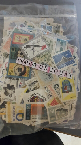 Estampillas De Uruguay.  1500 Sellos Diferentes Usados
