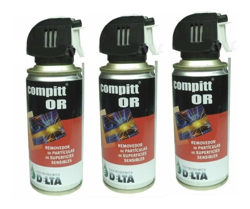 Envio Gratis Caba Gba 3 X Aerosol Aire Comprimido Limpiar Pc