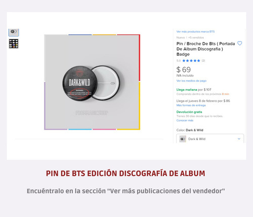 Bts - Album Dark & Wild Original