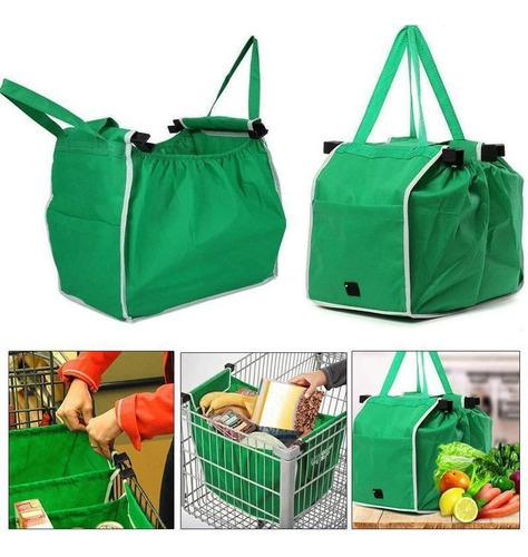 Carrito De Compras De Supermercado Plegable No Tejido,