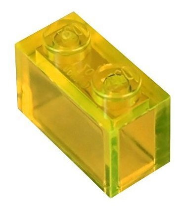 Set De Ladrillos De Construcción Lego 1x2 Color Amarillo