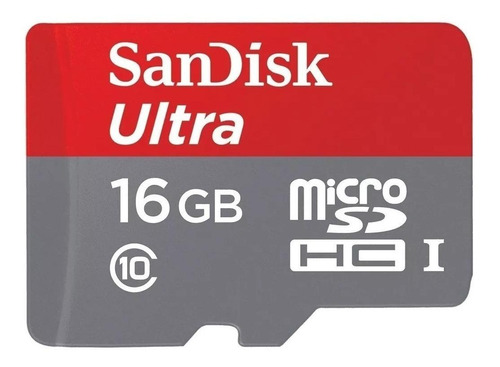 Cartão de memória SanDisk SDSQUNB-016G-GN3MN  Ultra com adaptador SD 16GB