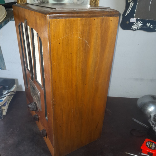 Imagem 10 de 10 de Rádio Antigo Madeira Standard Broadcast Grande, Não Funciona