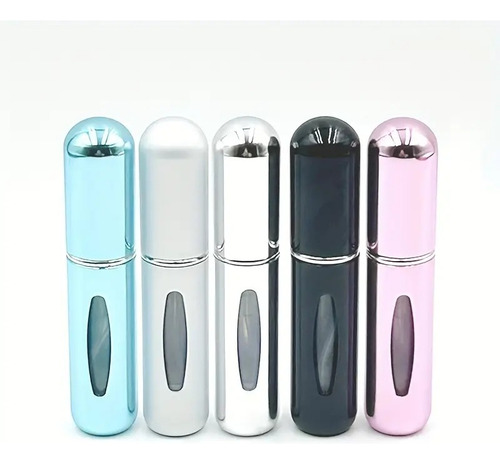 5 Spray Atomizador De Perfume Brillantes De 5ml Recargable