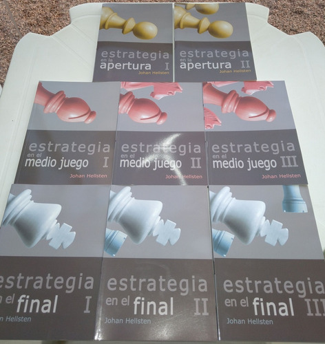 Livros De Xadrez - Estrategia - 8 Volumes - Johan Hellsten