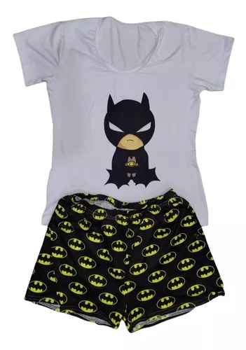 Pijama De Batman Short Para Mujer | sin interés