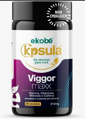 Suplemento Em Cápsulas Ekobé Encapsulados Viggor Maxx Vitaminas Em Pote De 200g 30 Un