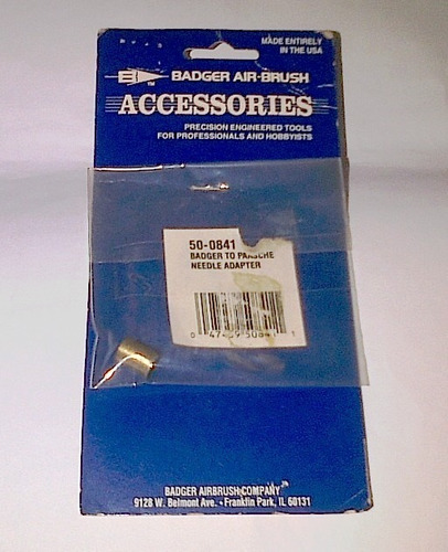 Adaptador De Aguja De Tejón A Paasche Badger.