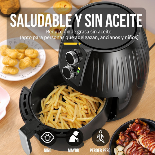Imagen 5 de 10 de Freidora De Aire Automática Ahorro De Energía Con Accesorios