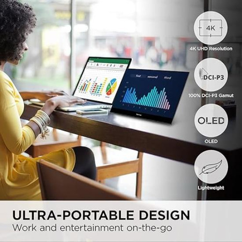 Viewsonic Vxk-oled Monitor Oled Portátil 4k Uhd De 15,6 PuLG
