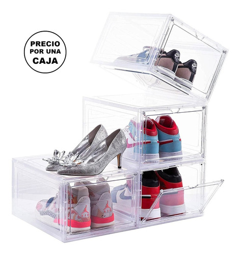 Organizador De Zapatos Cajas Hasta Talle 40 Transparente