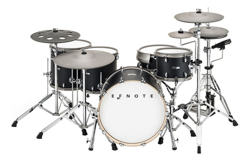 Efnote 7x Acoustic Designed Electronic Drum Set - Black Oak 
