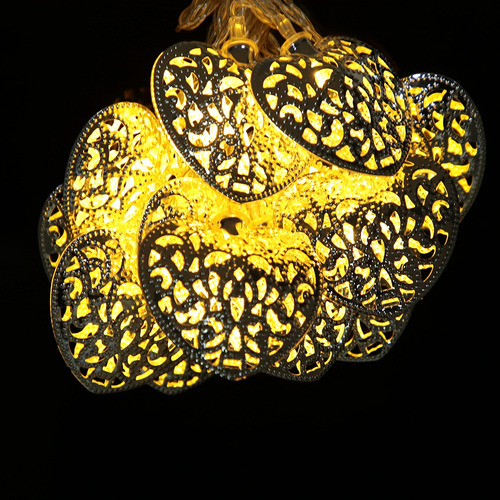 Cadena De 2,5 M Con Forma De Corazón De Amor, 20 Led, Para N