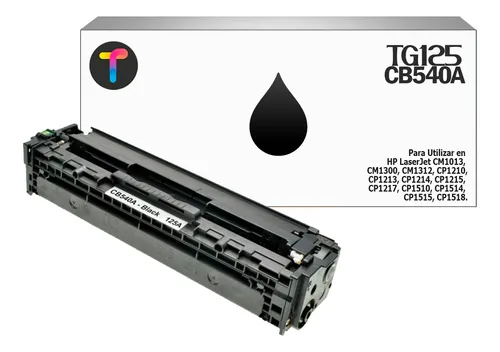 Toner Negro Generico 125a Para  Cp1215 Cm1312 Cp1515 Cp1518