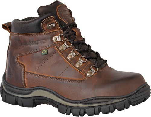 Bota Masculina Coturno  Unissex Adventure Azimute Couro 900