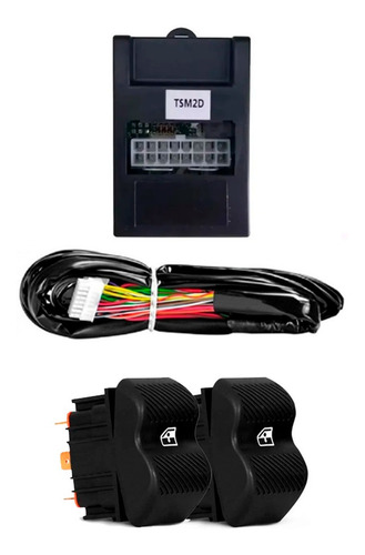 Kit Vidro Elétrico Gol Bola G2 2 Portas Modulo Sensorizado