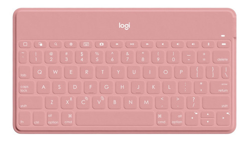 Teclado bluetooth Logitech Keys-To-Go QWERTY inglés UK color blush