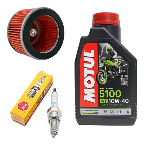 Kit Mantencion Moto Honda Storm 125 (filtro, Bujia, Motul) 