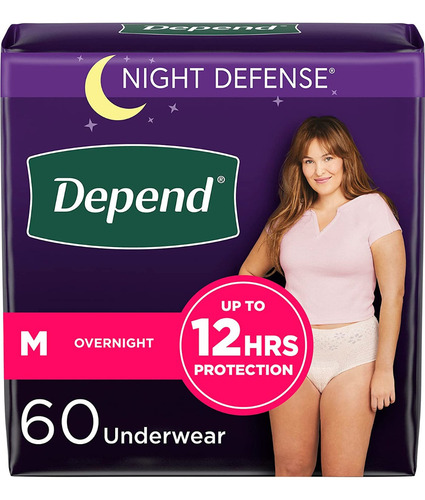 Depend Fit-flex Ropa Interior De Incontinencia Para Mujer M
