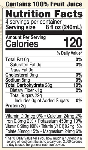 Lakewood Organic Orange Juice 946ml
