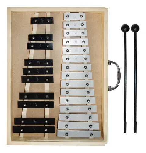 Metalófono Cromático 25 Tonos Aluminio All25ag