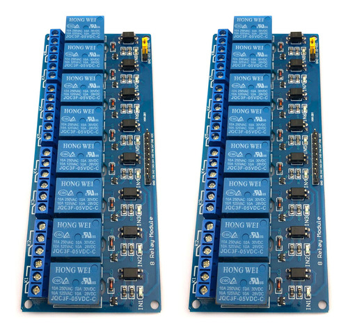 Fainwan 2 Modulo Rele Cc 8 Canal Optoacoplador Para Uno R3