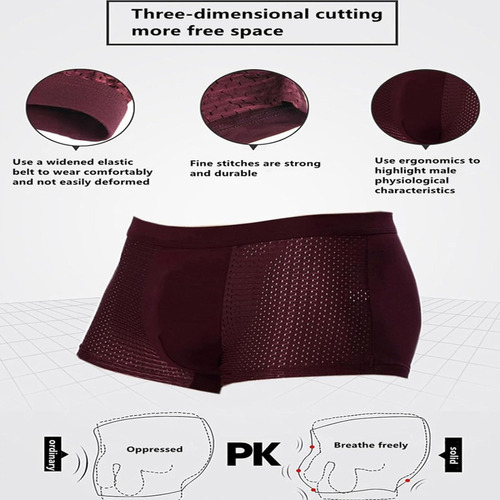 Nuevo 4 Pantalones Cortos De Boxeo De Fibra De BambĂș
