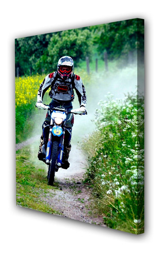 Cuadro 50x75cm Moto Cross Off Road Extremo M4