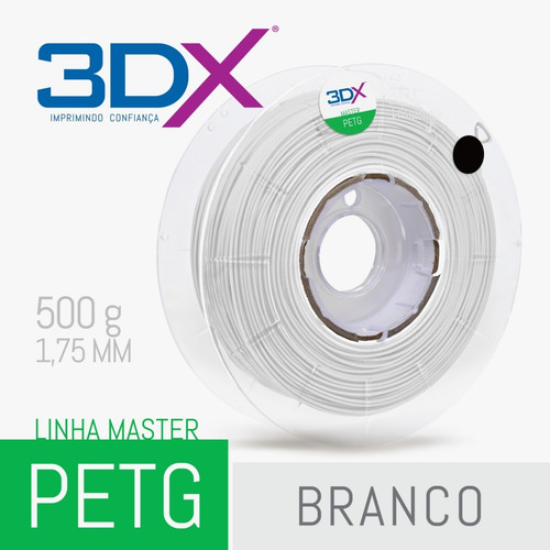 Imagem 3 de 4 de Filamento Petg 1,75 Mm | 500g | Branco